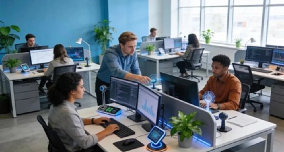 mensen die met AI aan het werken zijn